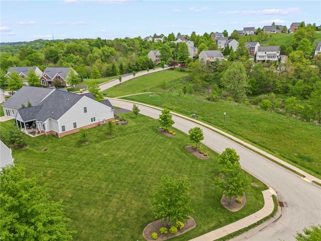 aerial perspective of suburban area