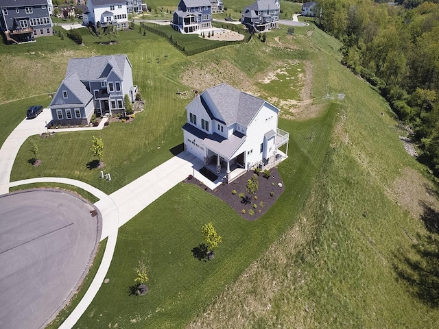 view from above of property