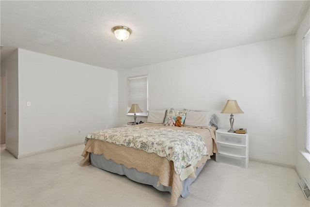 bedroom with carpet
