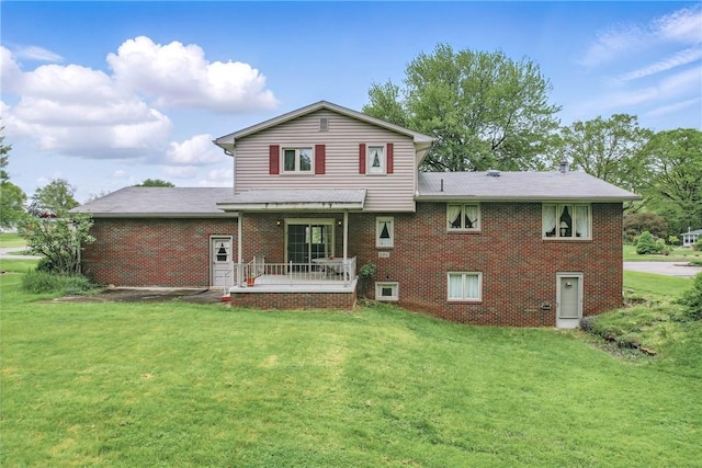 1807 Memorial, Farrell, PA 16121 - back of property with a yard and brick siding