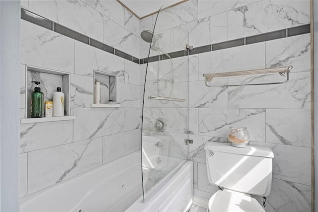 2880 Willowick Ct, South Fayette, PA 15017 - bathroom featuring bathing tub / shower combination and toilet