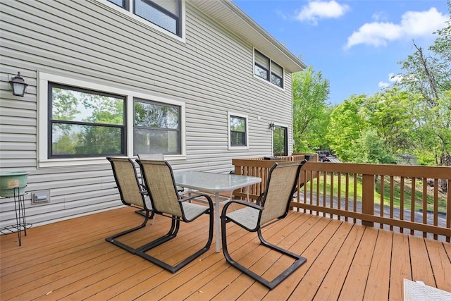2880 Willowick Ct, South Fayette, PA 15017 - wooden deck with outdoor dining area