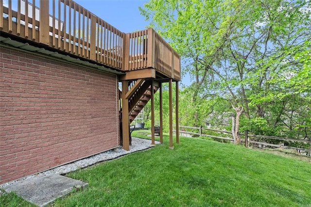 2880 Willowick Ct, South Fayette, PA 15017 - view of yard featuring stairs and a deck
