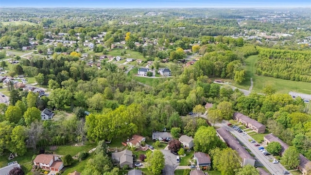 2880 Willowick Ct, South Fayette, PA 15017 - aerial view of property and surrounding area featuring nearby suburban area and a forest
