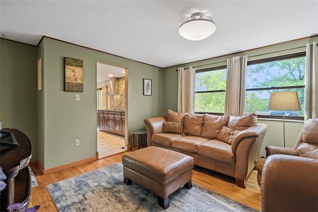 2880 Willowick Ct, South Fayette, PA 15017 - living area with light wood-style floors and baseboards