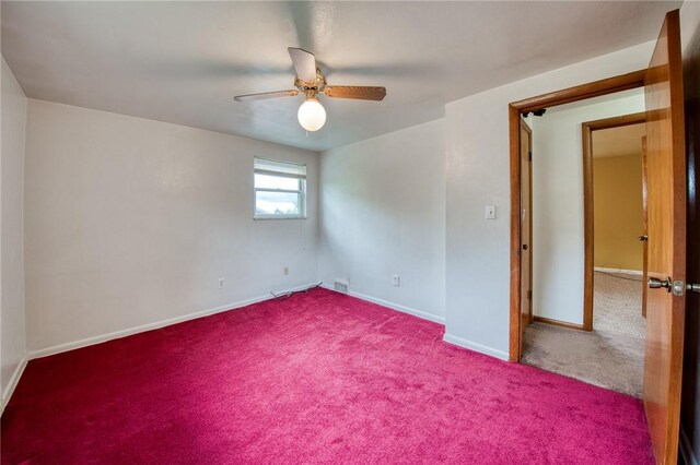 433 Brunner Dr, Monroeville, PA 15146 - unfurnished bedroom with carpet floors, baseboards, and a ceiling fan