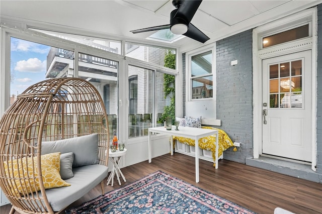 608 N Euclid Ave, East Liberty, PA 15206 - sunroom / solarium with ceiling fan