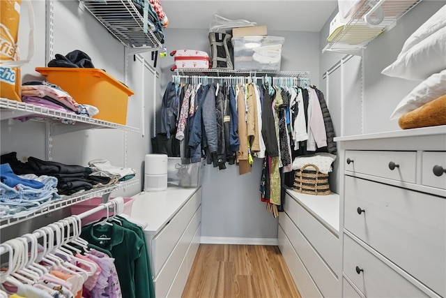 608 N Euclid Ave, East Liberty, PA 15206 - walk in closet featuring light wood-type flooring