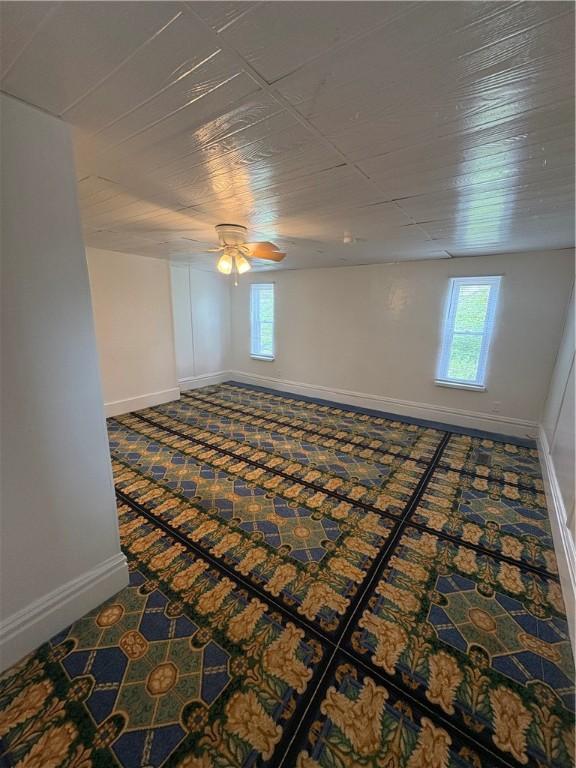 2216 Cronemeyer St, Mckeesport, PA 15132 - spare room with healthy amount of natural light, baseboards, and a ceiling fan