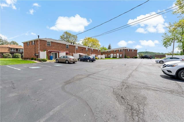 view of uncovered parking lot