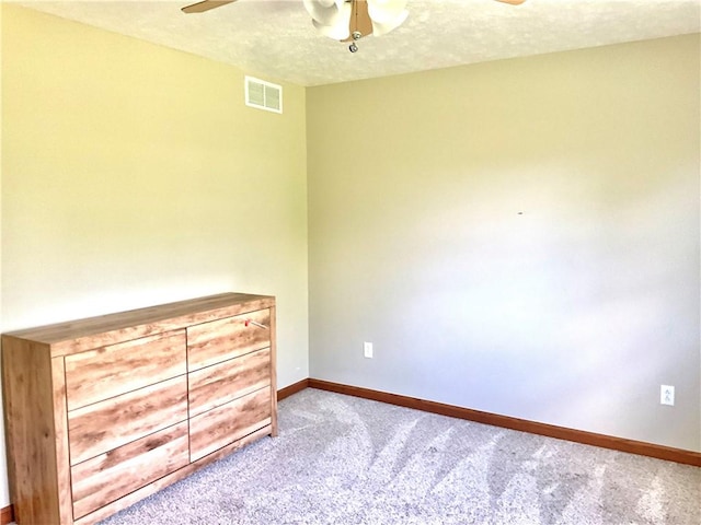 112 Pheasant Ridge Dr, Center Twp But, PA 16001 - unfurnished bedroom featuring carpet floors, baseboards, a ceiling fan, and a textured ceiling