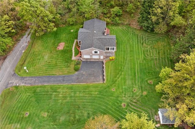 view from above of property