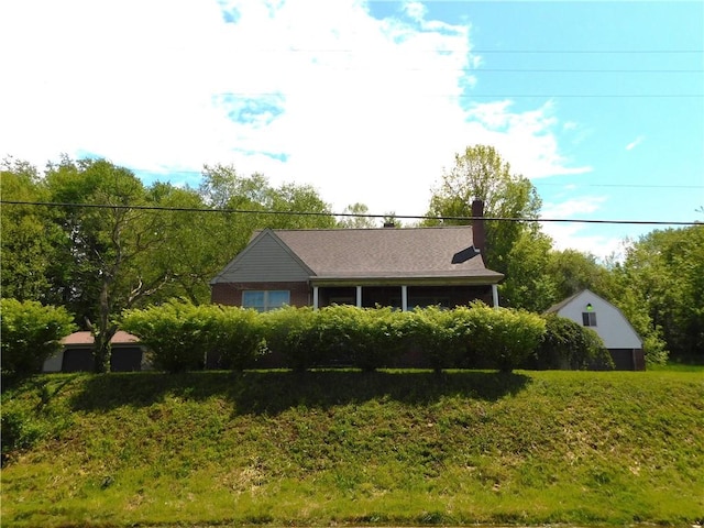 110 Holbert Stretch Rd, Bobtown/Dilliner, PA 15327 - view of front of home featuring a chimney