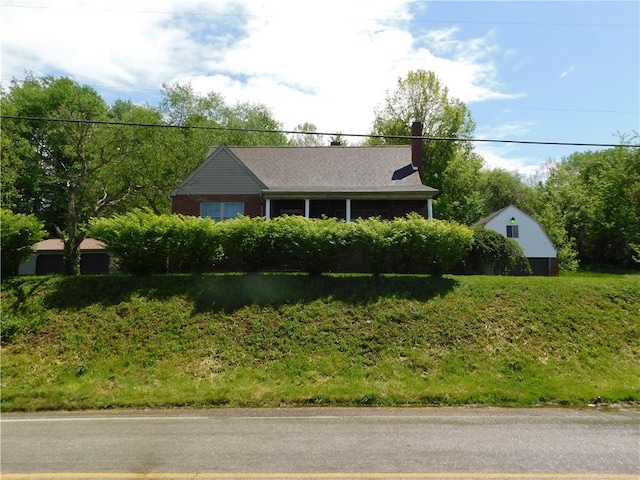 110 Holbert Stretch Rd, Bobtown/Dilliner, PA 15327 - view of front of house with a chimney