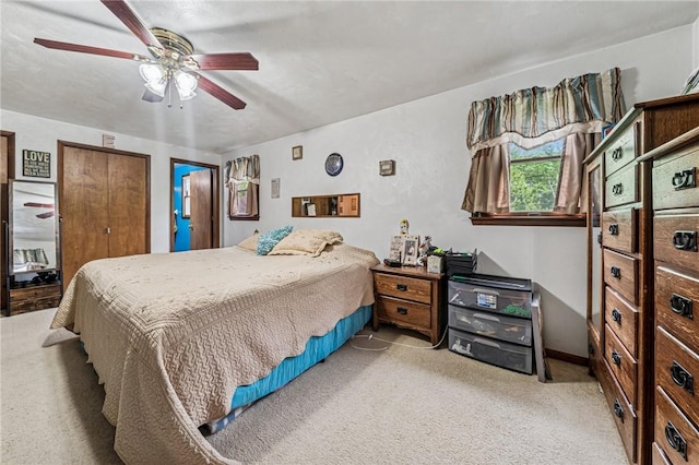 620 Sandy Hill Rd, Manor, PA 15642 - carpeted bedroom with a ceiling fan