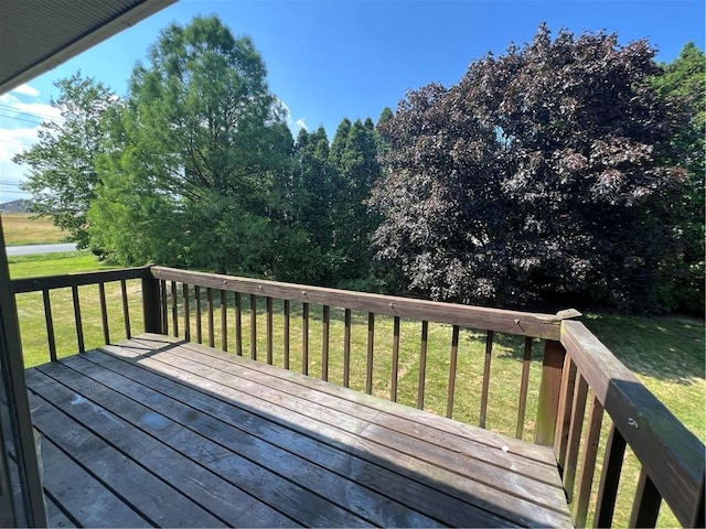 105 Lawrence Ave, Twp Of But Nw, PA 16001 - deck featuring a yard