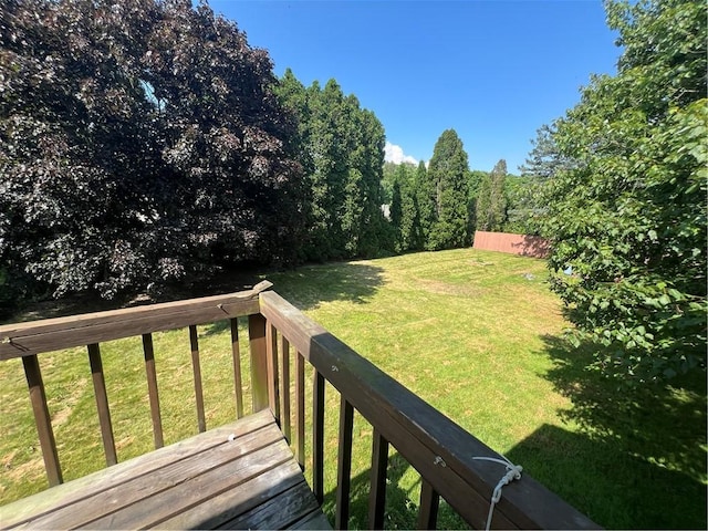 105 Lawrence Ave, Twp Of But Nw, PA 16001 - view of green lawn with a deck