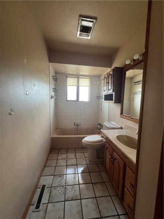 105 Lawrence Ave, Twp Of But Nw, PA 16001 - bathroom featuring vanity,  shower combination, and tile patterned floors