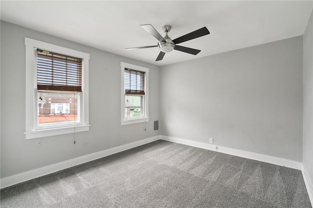 1534 Dormont Ave, Dormont, PA 15216 - unfurnished room with dark carpet, baseboards, and ceiling fan