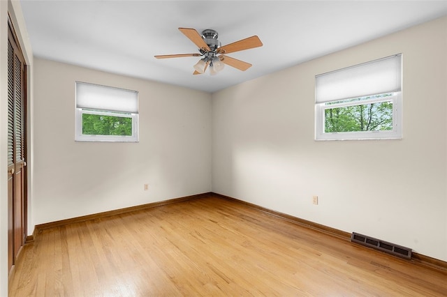 2023 Menold Dr, Mccandless, PA 15101 - unfurnished bedroom featuring a closet, light wood finished floors, baseboards, and a ceiling fan