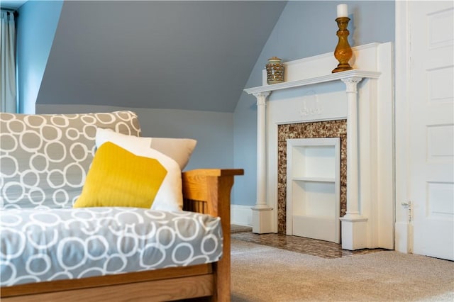 6020 Grafton St, Highland Park, PA 15206 - carpeted bedroom featuring lofted ceiling