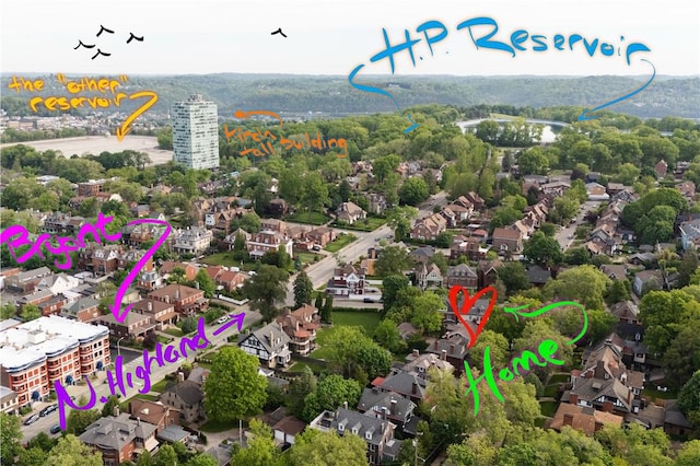 6020 Grafton St, Highland Park, PA 15206 - bird's eye view