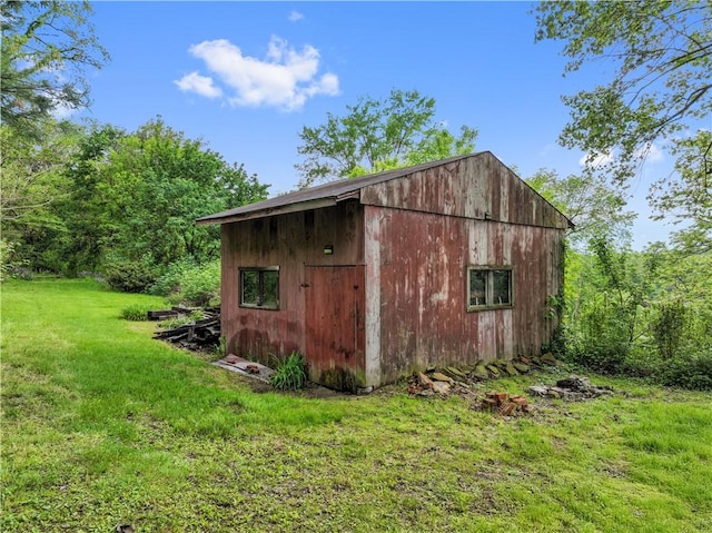 view of outbuilding featuring an outdoor structure