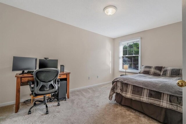 2108 Beams Run Rd, Jefferson Hills, PA 15025 - carpeted bedroom featuring an office area and baseboards