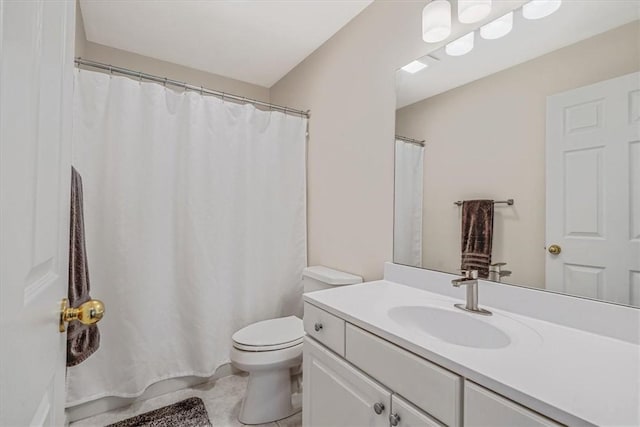 2108 Beams Run Rd, Jefferson Hills, PA 15025 - full bathroom featuring tile patterned flooring, vanity, and toilet
