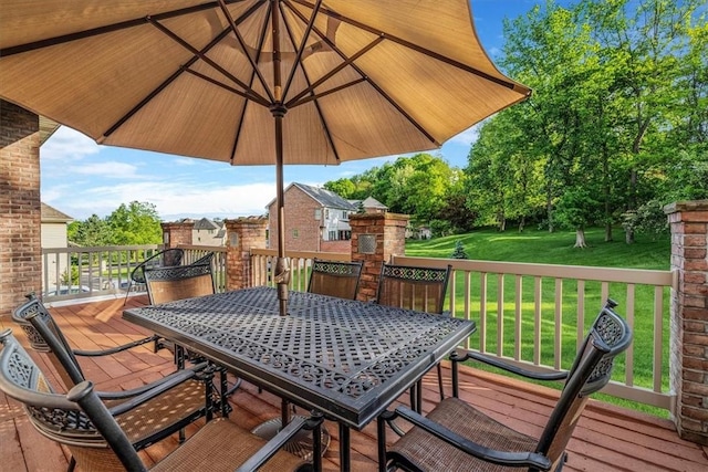 2108 Beams Run Rd, Jefferson Hills, PA 15025 - wooden deck with outdoor dining area and a yard