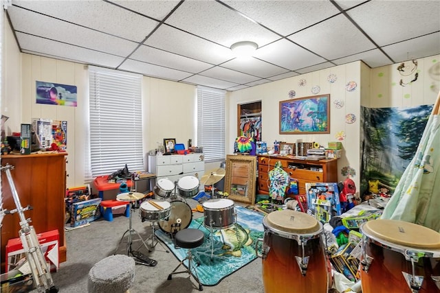 4974 Williamsport Rd, Elizabeth Twp/Boro, PA 15037 - misc room with carpet flooring and a drop ceiling
