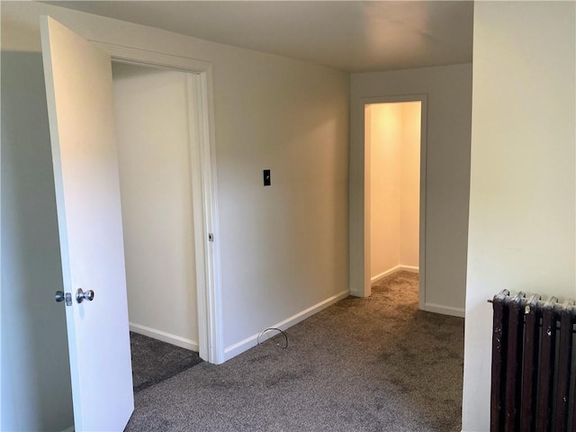 4974 Williamsport Rd, Elizabeth Twp/Boro, PA 15037 - hall featuring radiator, carpet floors, and baseboards