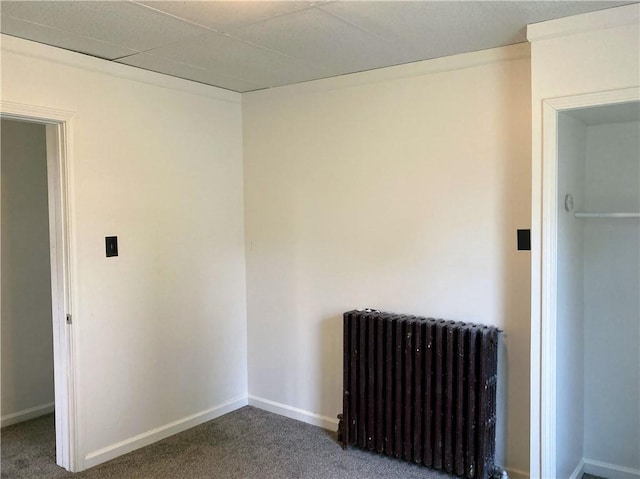 4974 Williamsport Rd, Elizabeth Twp/Boro, PA 15037 - unfurnished room featuring radiator, carpet floors, and baseboards