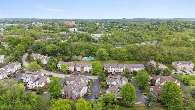 aerial view of residential area