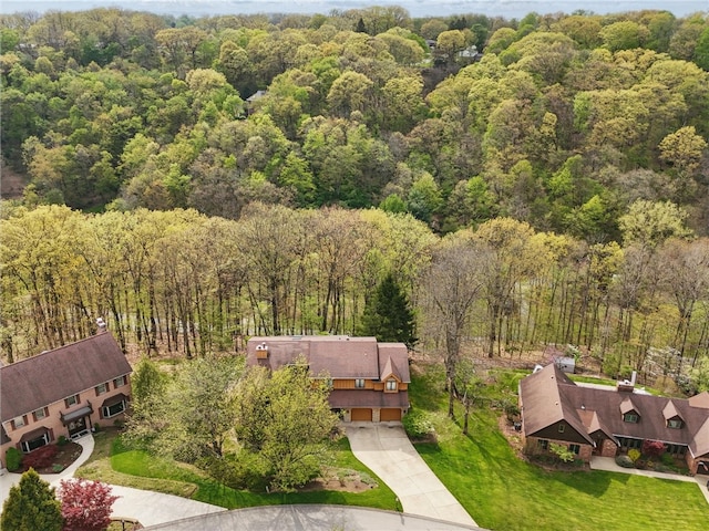 4616 Windbrook, Murrysville, PA 15668 - view from above of property featuring a heavily wooded area