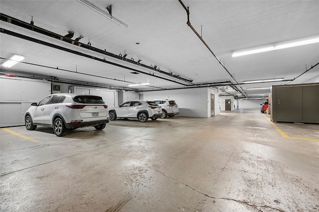view of parking deck