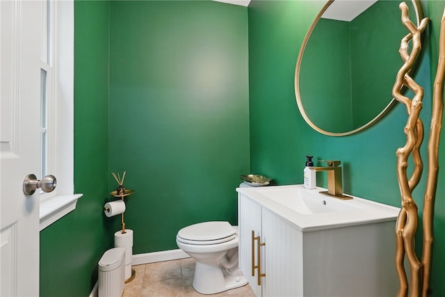 113 Lewisham Rd, Cranberry Twp, PA 16066 - bathroom featuring toilet, vanity, and tile patterned flooring