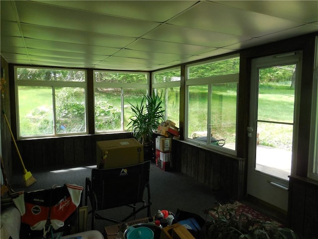 view of sunroom / solarium
