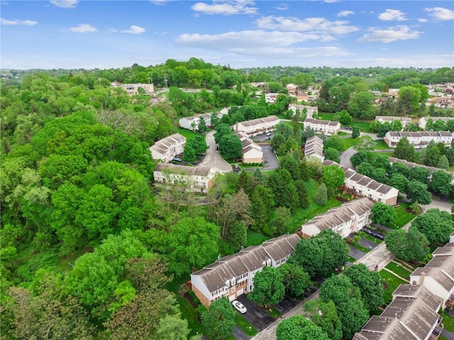 226 Green Ct, Castle Shannon, PA 15234 - aerial view of property and surrounding area featuring a tree filled landscape