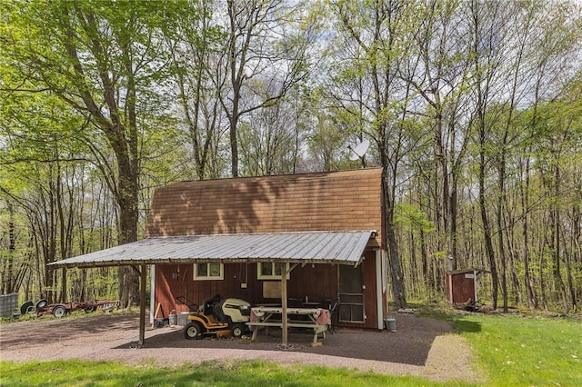 474 Barkley, Addison Twp, PA 15411 - view of outdoor structure with a forest view