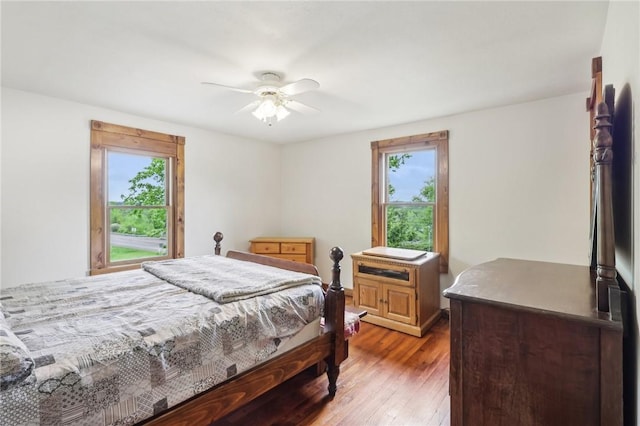 1770 Perry Hwy, Muddy Creek Twp, PA 16051 - bedroom with wood-type flooring and ceiling fan