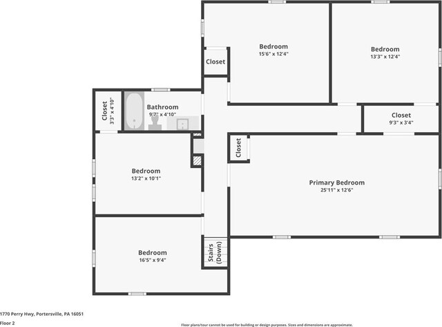 1770 Perry Hwy, Muddy Creek Twp, PA 16051 - floor plan / room layout