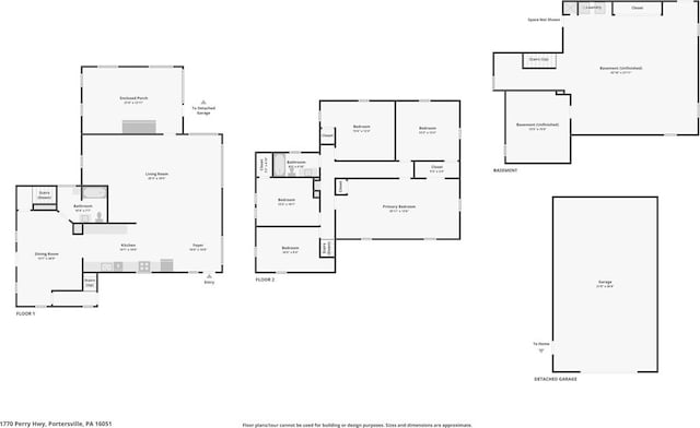 1770 Perry Hwy, Muddy Creek Twp, PA 16051 - property floor plan
