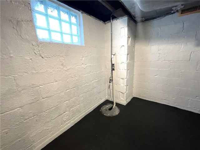 view of basement