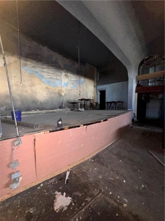 view of basement