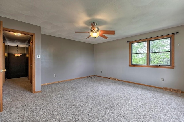 5569 Camerons Rd, Brush Val/Buffington, PA 15748 - unfurnished room featuring a ceiling fan, carpet flooring, and baseboards