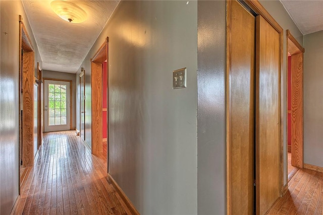 5569 Camerons Rd, Brush Val/Buffington, PA 15748 - corridor with hardwood / wood-style flooring and baseboards