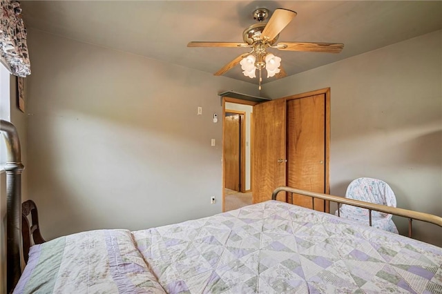 3072 Millerstown Rd, Clarion, PA 16254 - bedroom with a ceiling fan and a closet