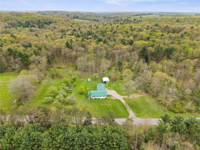 3072 Millerstown Rd, Clarion, PA 16254 - aerial overview of property's location with a heavily wooded area
