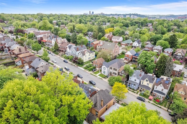 aerial perspective of suburban area